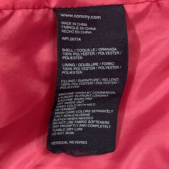 Tommy Hilfiger Girls Pink Diamond Quilted Barn Jacket Coat Size 4T - Picture 13 of 13